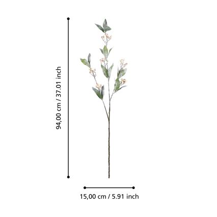 Eglo - Kunstlill 94 cm kreemikas/roheline