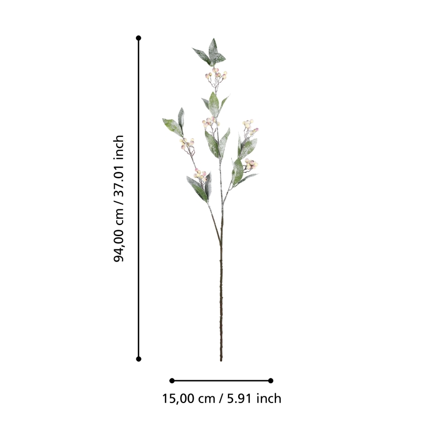 Eglo - Kunstlill 94 cm kreemikas/roheline