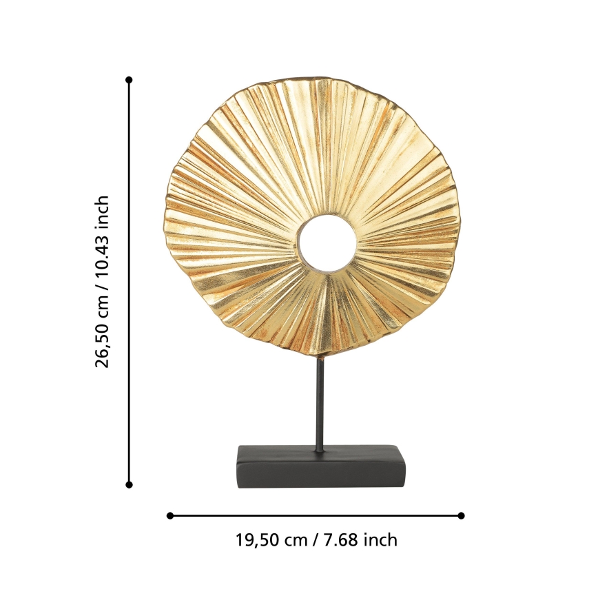 Eglo 429708 - URAKAWA dekoratsioon 26,5x19,5 cm kuldne/must