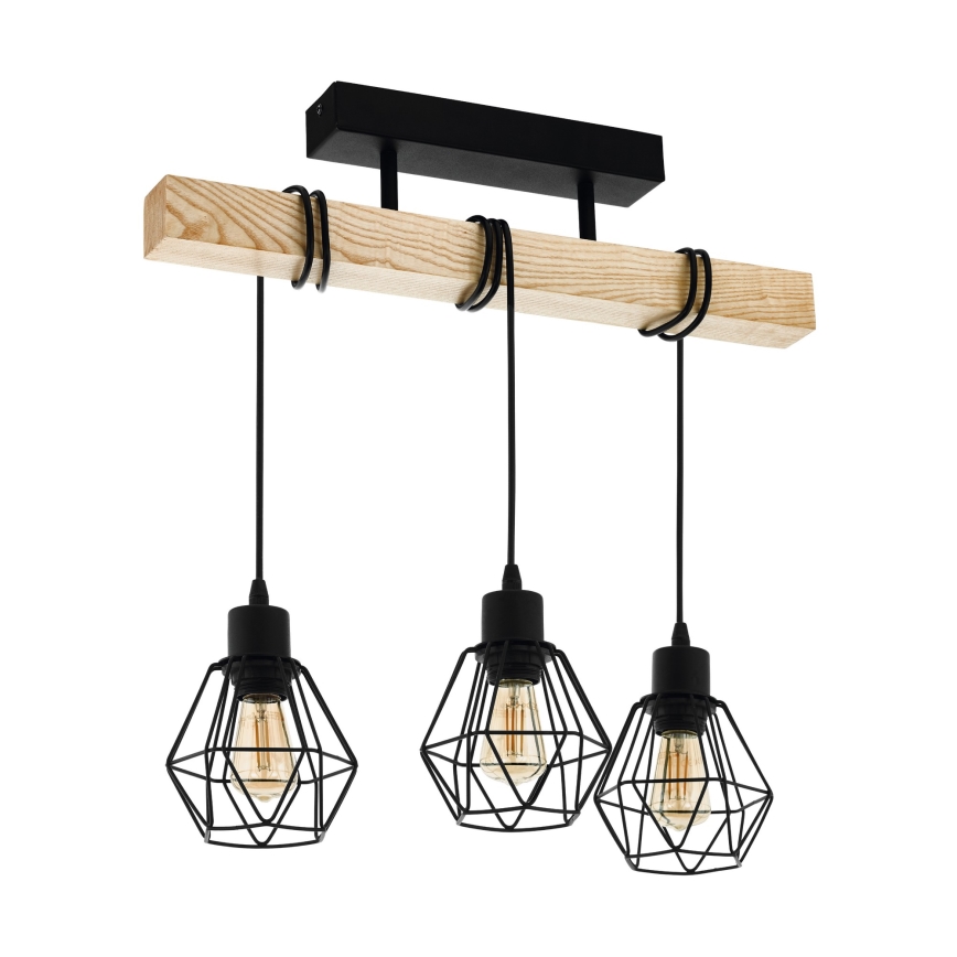 Eglo - Pinnale kinnitatav lühter TOWNSHEND 3xE27/60W/230V mänd