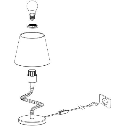 Eglo - Laualamp 1xE27/28W/230V