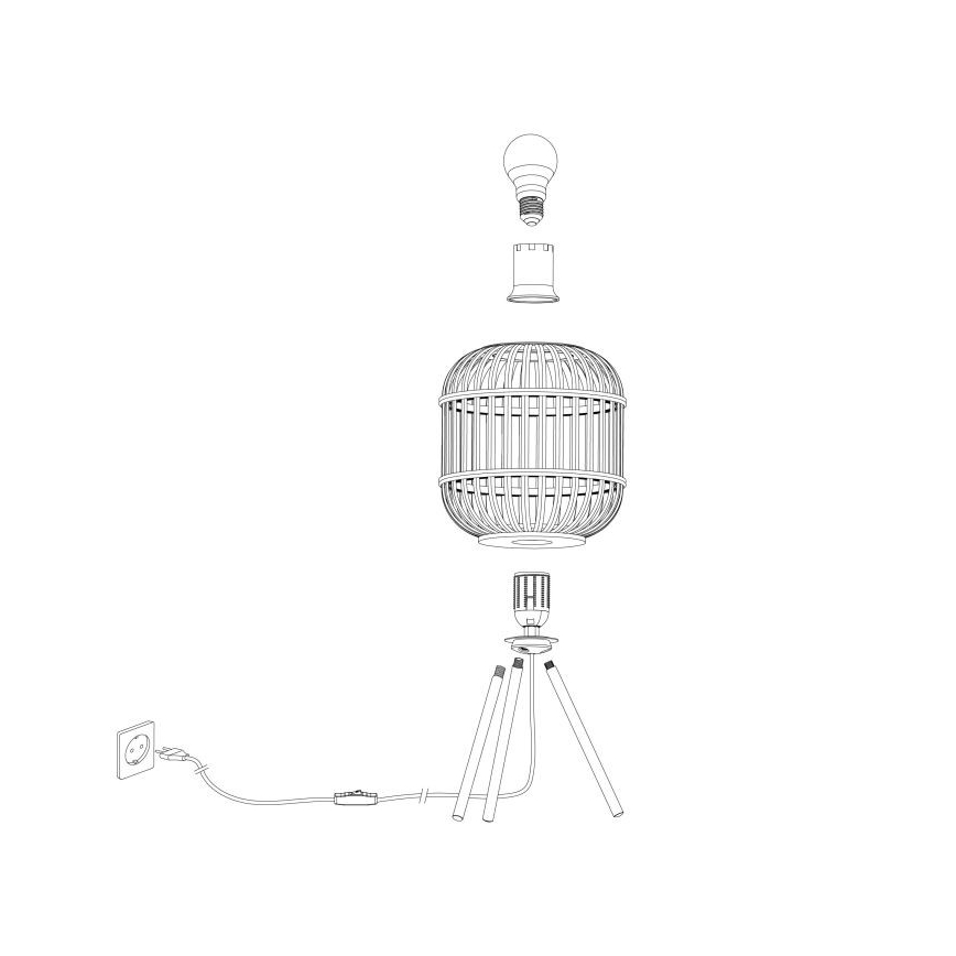Eglo - Laualamp 1xE27/28W/230V