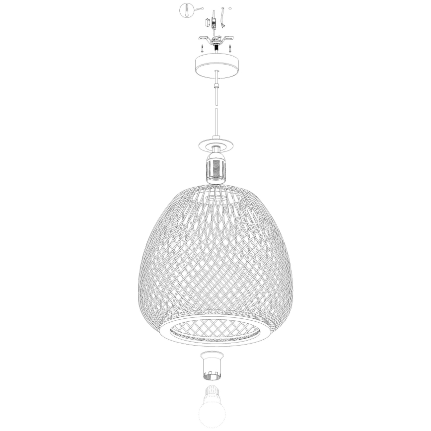 Eglo - Lühter 1xE27/40W/230V