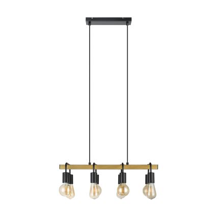Eglo 43316 - Ripplamp kaabliga ERRIBERA 8xE27/40W/230V tamm/must