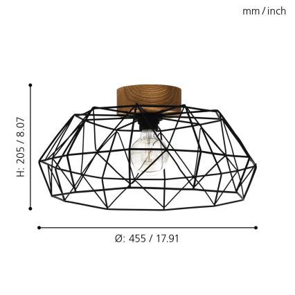 Eglo - Laevalgusti 1xE27/60W/230V