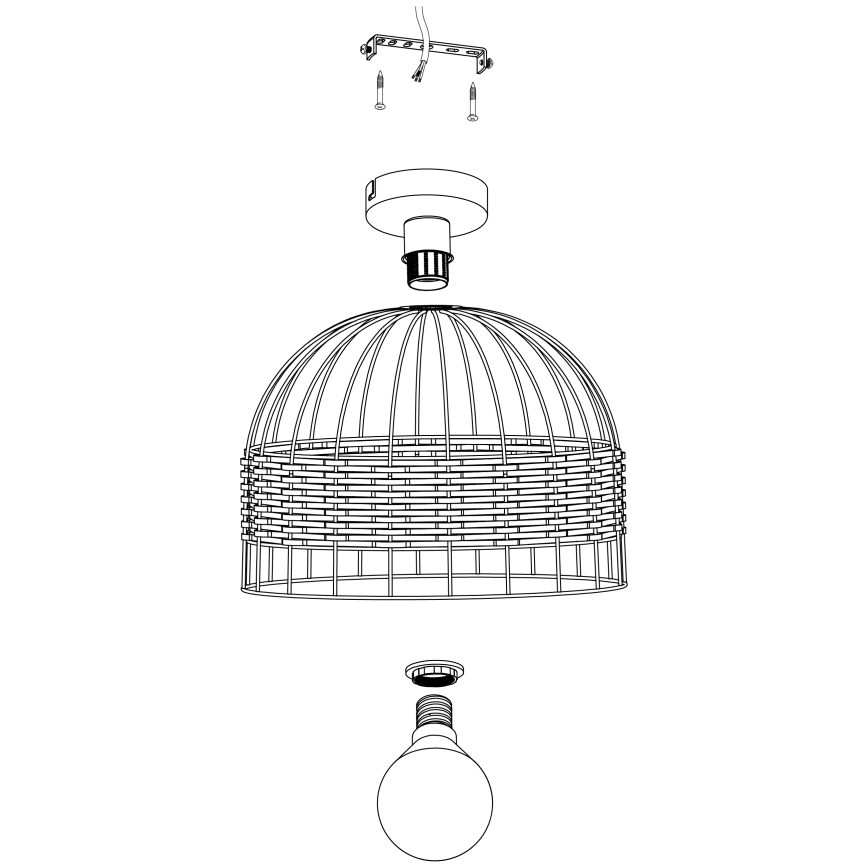 Eglo - Laevalgusti 1xE27/60W/230V