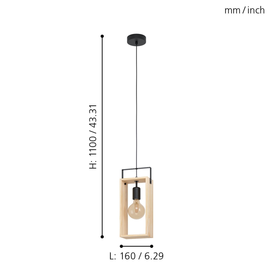 Eglo - Lühter 1xE27/40W/230V