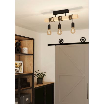Eglo - Pinnale kinnitatav lühter TOWNSHEND 3xE27/60W/230V