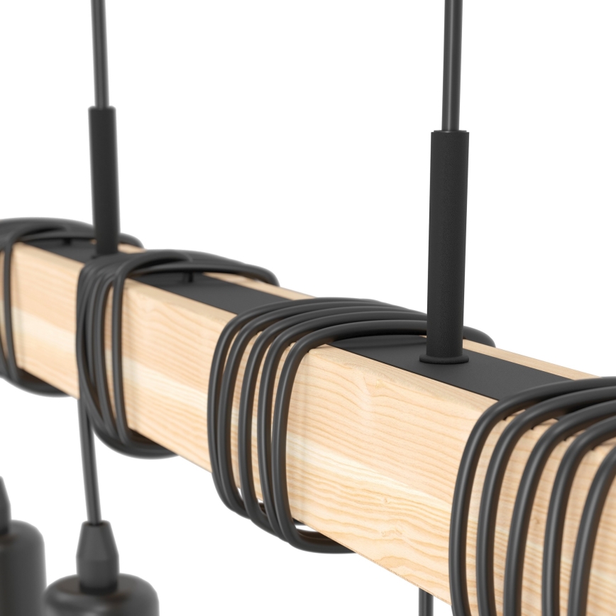 Eglo - Rippvalgusti kaabliga TOWNSHEND 4xE27/60W/230V