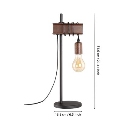 Eglo - Laualamp TOWNSHEND 1xE27/10W/230V