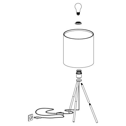 Eglo - Laualamp 1xE27/40W/230V