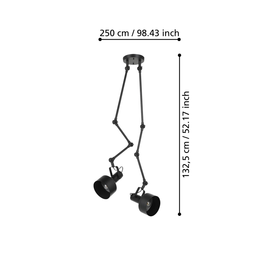 Eglo - Kohtvalgusti 2xE27/28W/230V