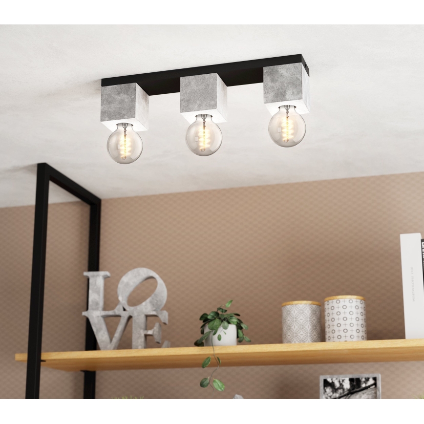 Eglo - Pinnale kinnitatav lühter 3xE27/40W/230V