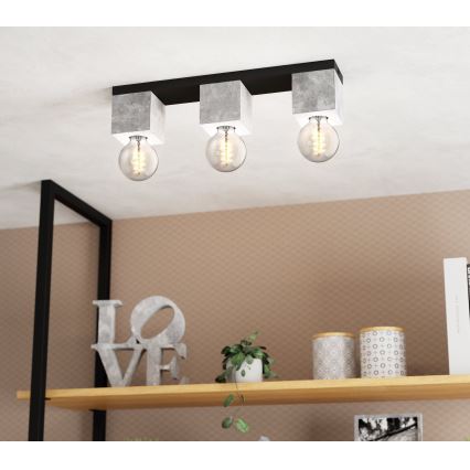 Eglo 43596 - Pinnapealne lühter PRESTWICK 3xE27/40W/230V