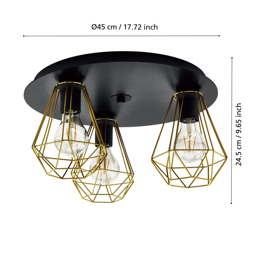 Eglo - Laevalgusti 3xE27/40W/230V