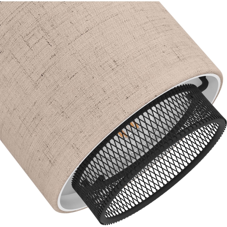 Eglo - Kohtvalgusti seinale 1xE14/40W/230V must/beež