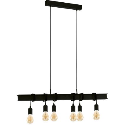 Eglo 43712 - Lühter TOWNSHEND 6xE27/60W/230V must
