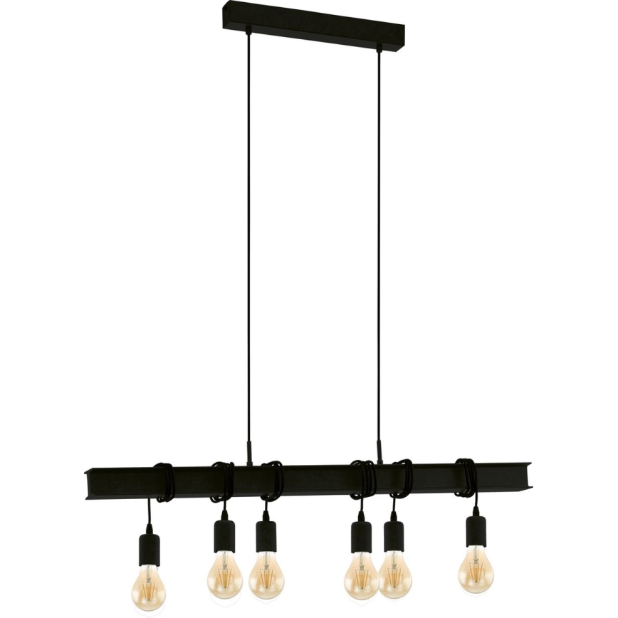 Eglo 43712 - Lühter TOWNSHEND 6xE27/60W/230V must