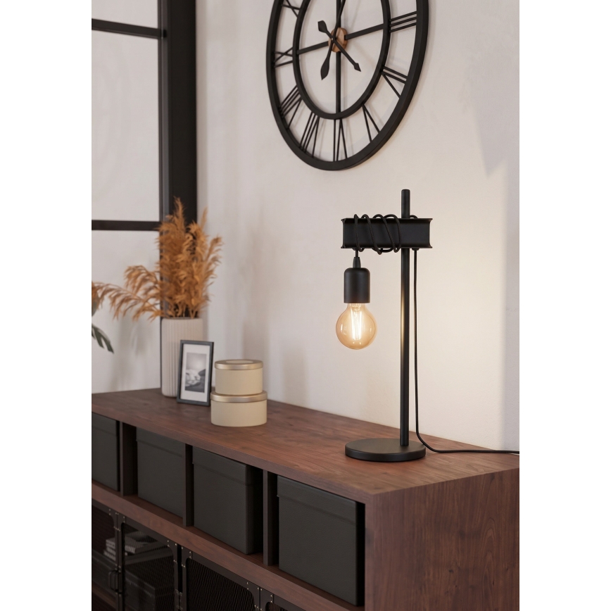 Eglo 43714 - Laualamp TOWNSHEND 1xE27/10W/230V must