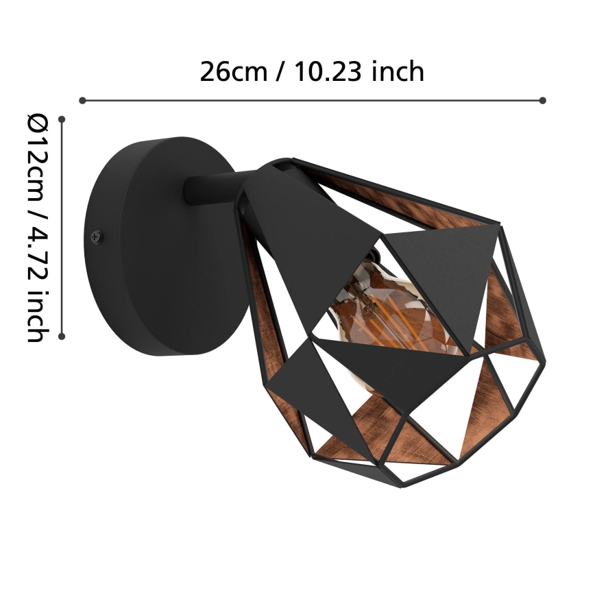 Eglo - Kohtvalgusti seinale 1xE27/40W/230V
