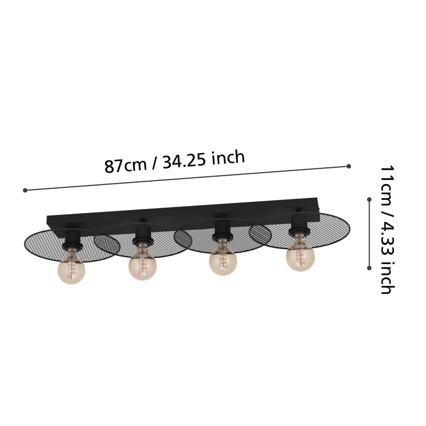 Eglo - Laevalgusti 4xE27/40W/230V