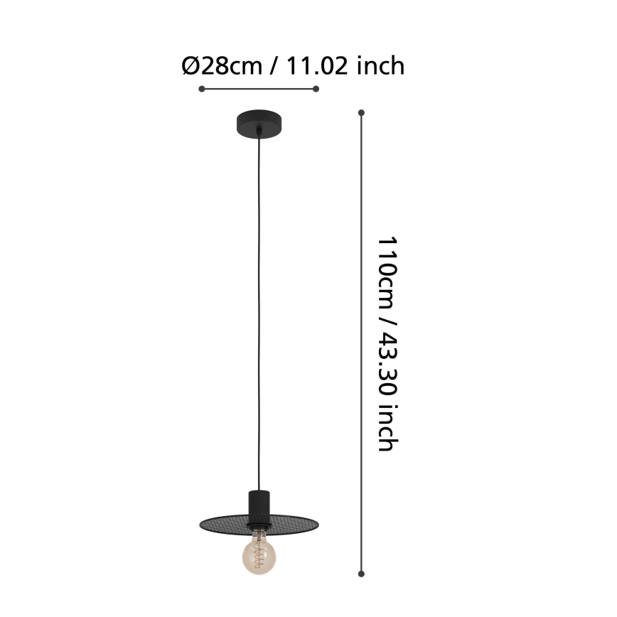 Eglo - Lühter 1xE27/40W/230V