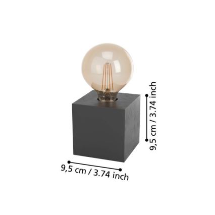 Eglo - Laualamp 1xE27/40W/230V antratsiit