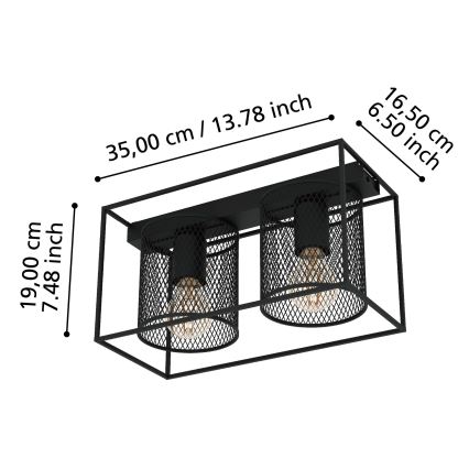 Eglo - Laevalgusti 2xE27/40W/230V