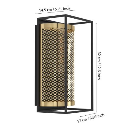 Eglo - Seinavalgusti 1xE27/40W/230V