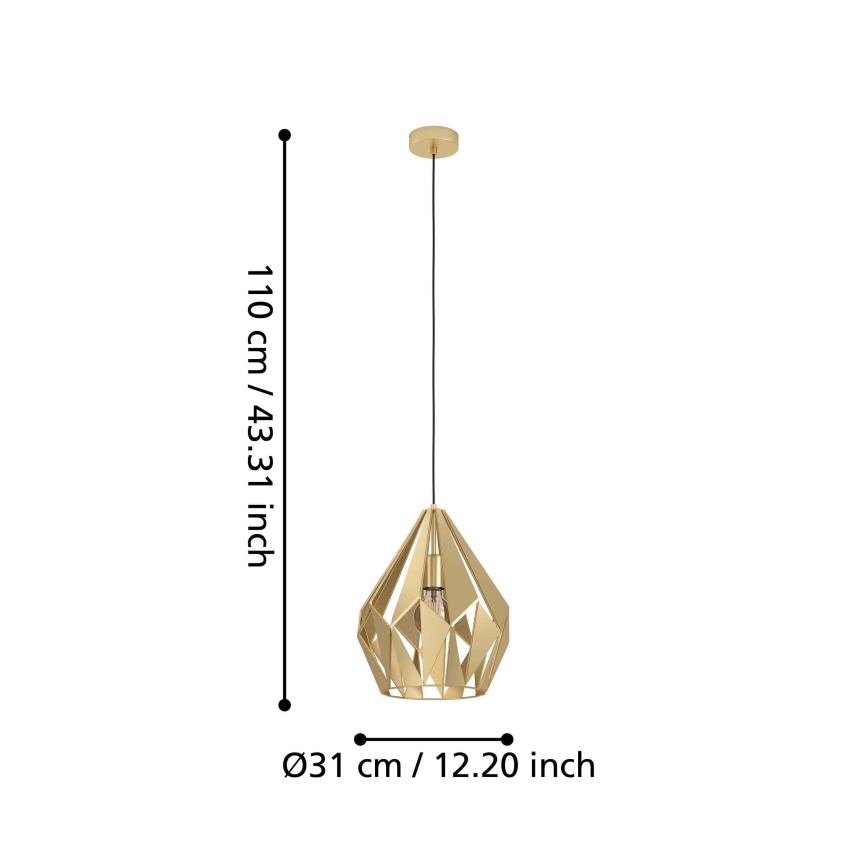 Eglo - Lühter 1xE27/60W/230V d. 31 cm