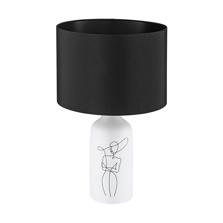 Eglo - Laualamp 1xE27/40W/230V must/valge