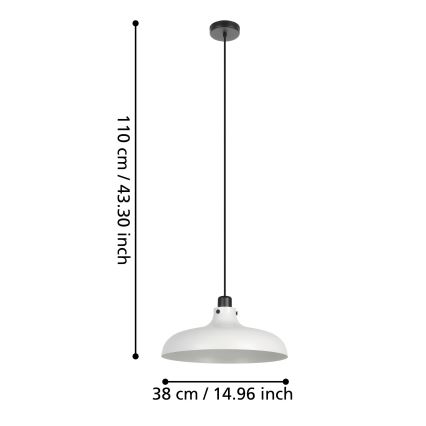 Eglo - Lühter 1xE27/40W/230V