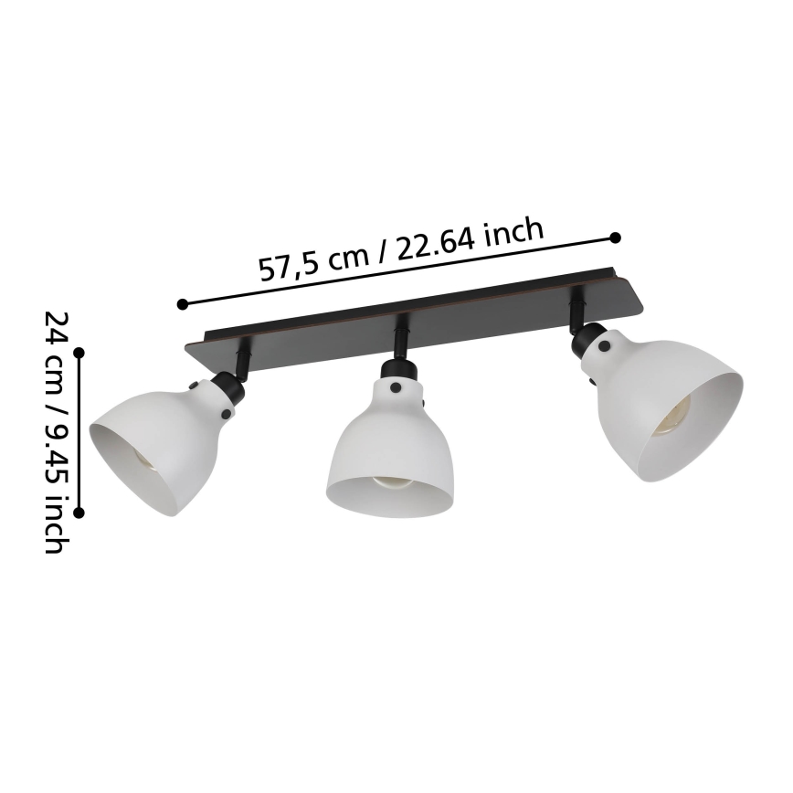 Eglo 43829 - Kohtvalgusti MATLOCK 3xE27/40W/230V