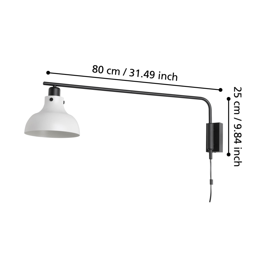 Eglo - Seinavalgusti 1xE27/40W/230V