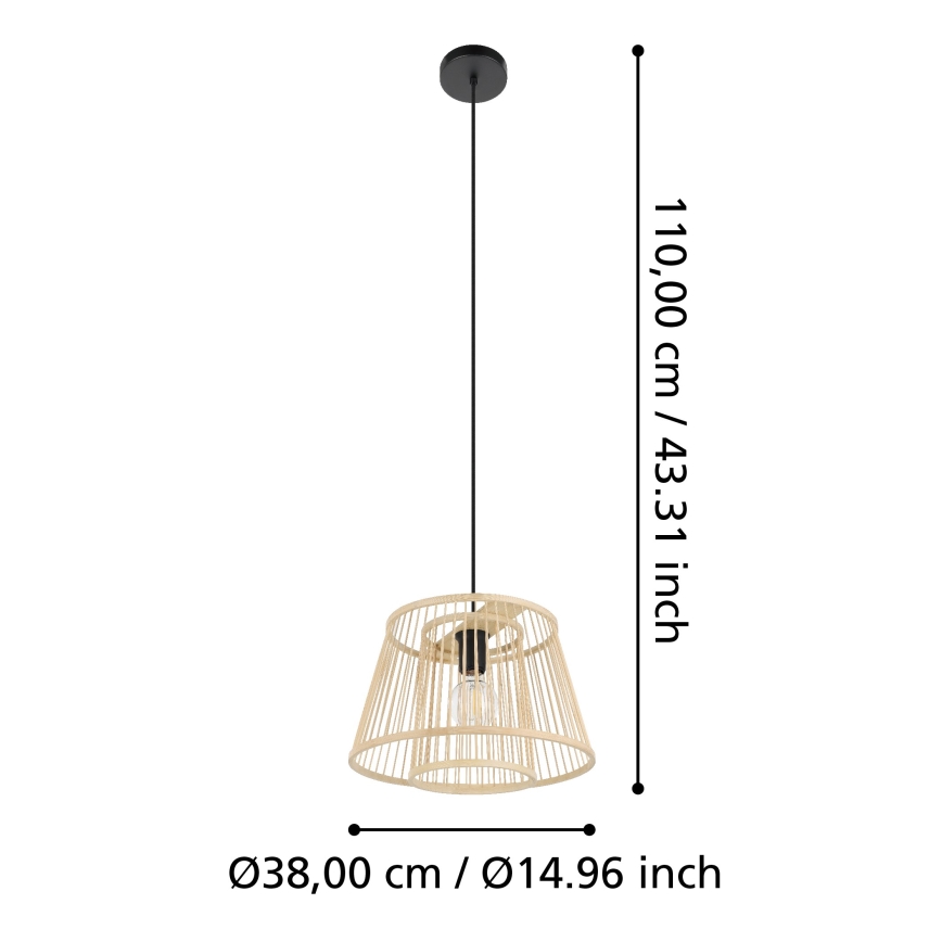 Eglo 43852 - Lühter HYKEHAM 1xE27/40W/230V