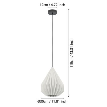 Eglo - Lühter 1xE27/25W/230V d. 31 cm