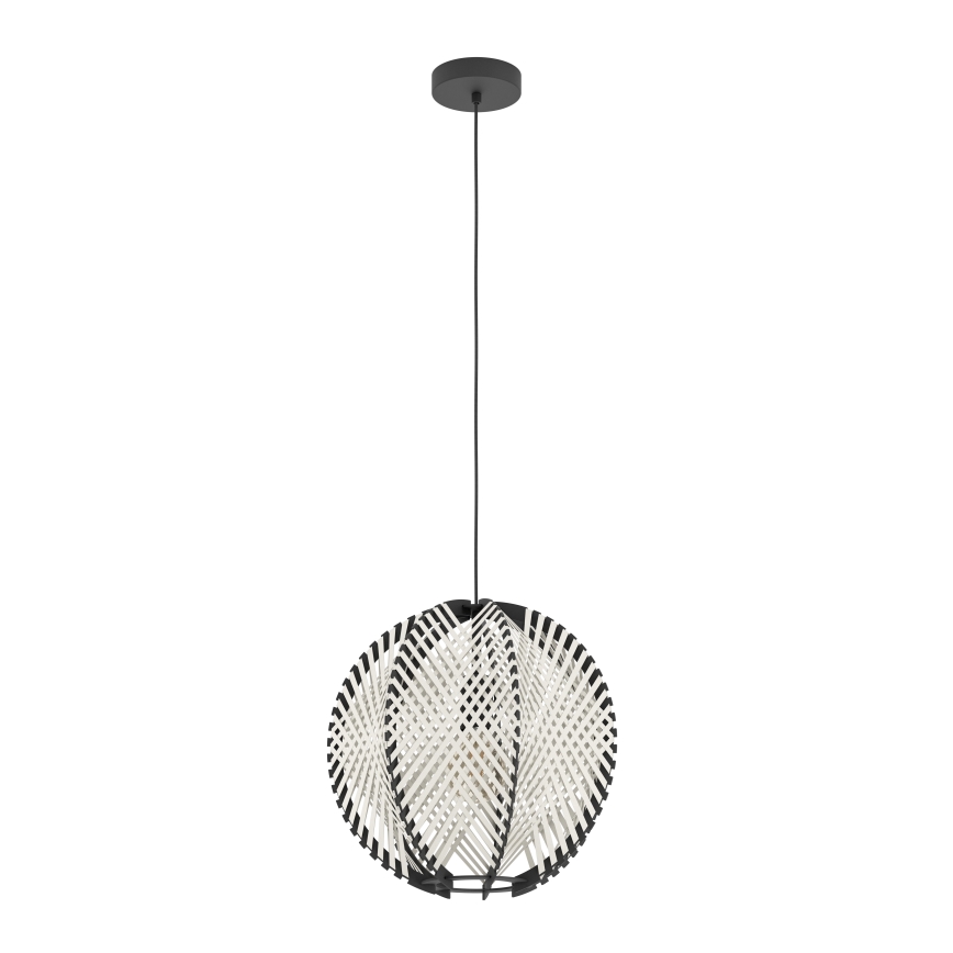 Eglo - Lühter 1xE27/40W/230V d. 40 cm valge/must