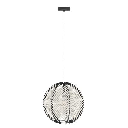 Eglo - Lühter 1xE27/40W/230V d. 40 cm valge/must