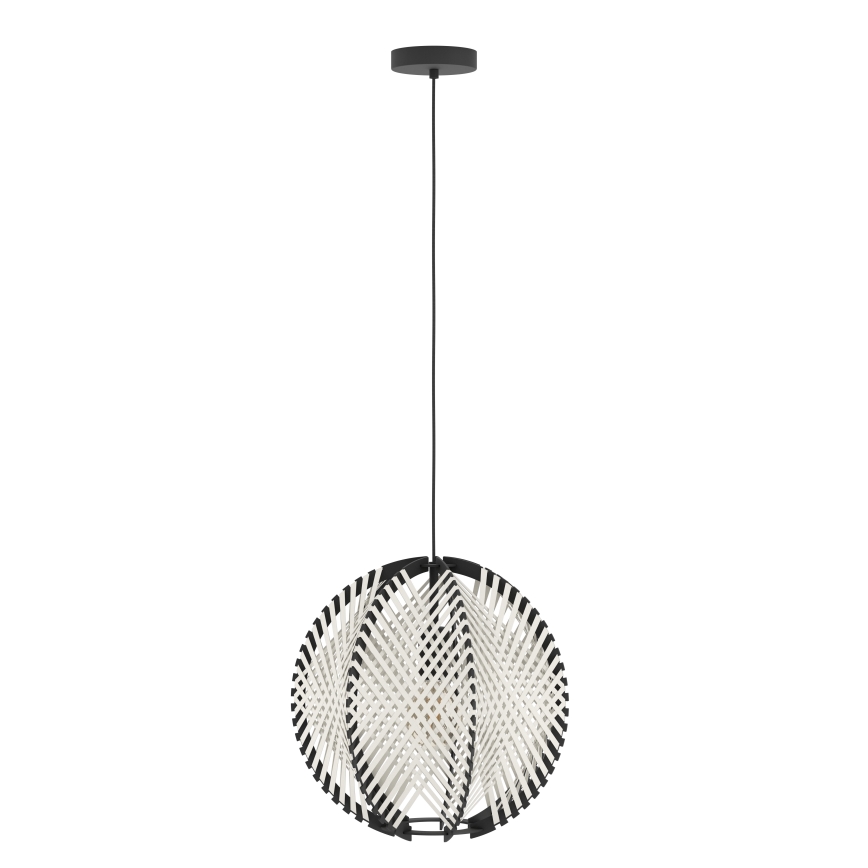 Eglo - Lühter 1xE27/40W/230V d. 40 cm valge/must