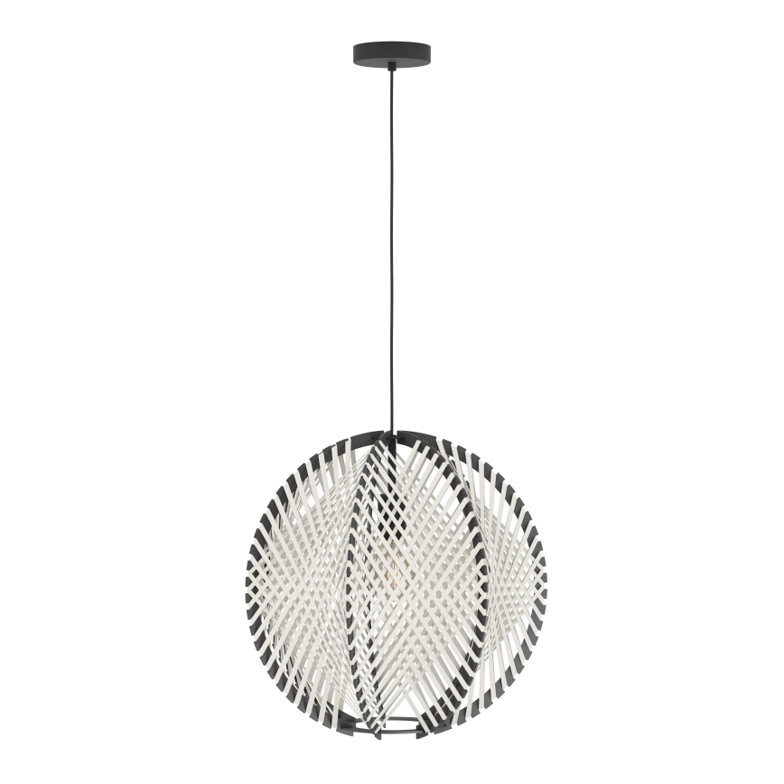 Eglo - Lühter 1xE27/40W/230V d. 48 cm valge/must