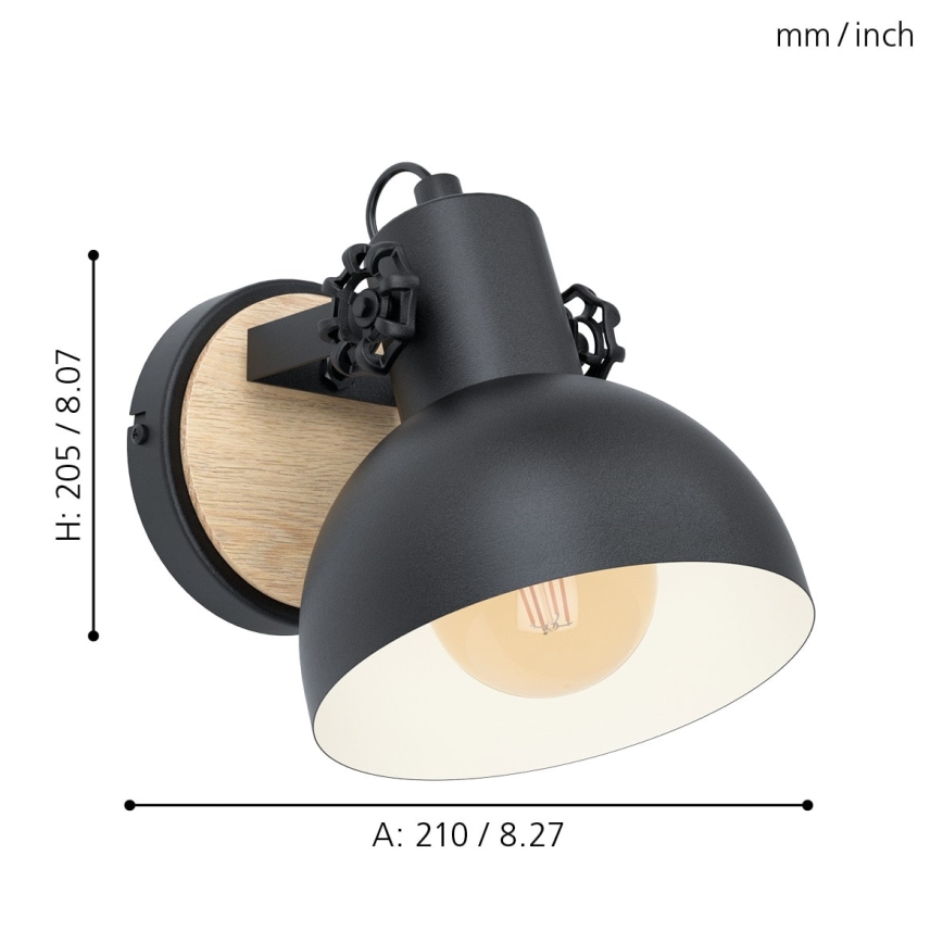 Eglo - Seinavalgusti 1xE27/28W/230V