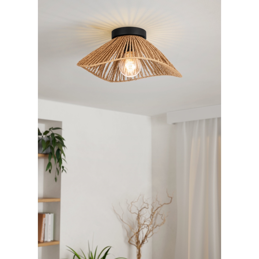 Eglo - Laevalgusti 1xE27/60W/230V pruun