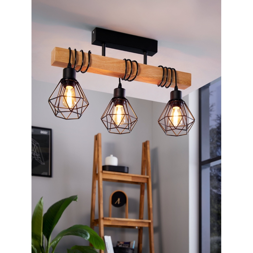 Eglo - Pinnale kinnitatav lühter TOWNSHEND 3xE27/60W/230V