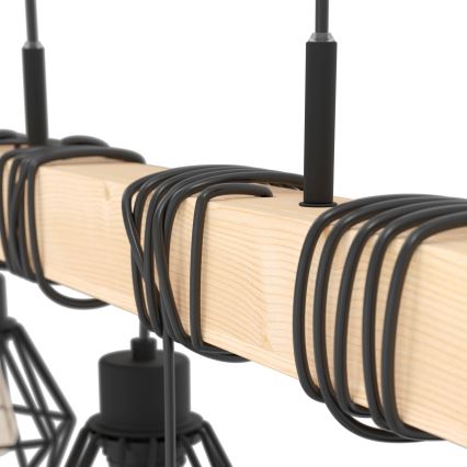 Eglo - Lühter TOWNSHEND 6xE27/60W/230V - FSC sertifitseeritud