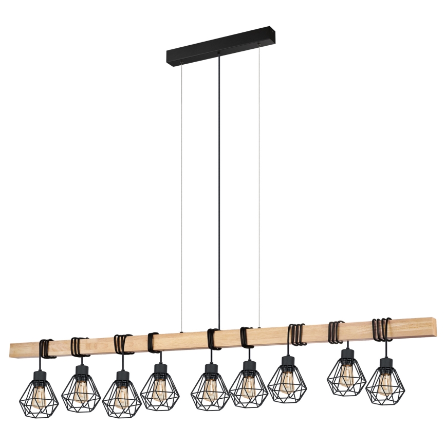 Eglo - Lühter TOWNSHEND 9xE27/60W/230V - FSC sertifitseeritud