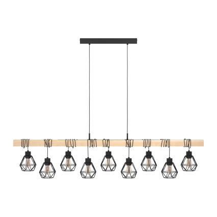 Eglo - Lühter TOWNSHEND 9xE27/60W/230V - FSC sertifitseeritud