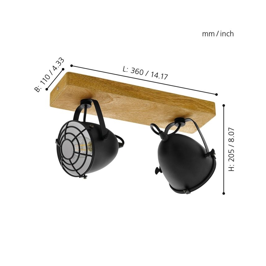 Eglo - Punktvalgusti 2xE14/40W/230V