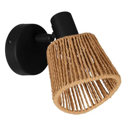 Eglo - Seinapunktvalgusti 1xE14/10W/230V must/beež