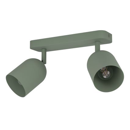 Eglo - Spottvalgusti 2xE14/40W/230V roheline