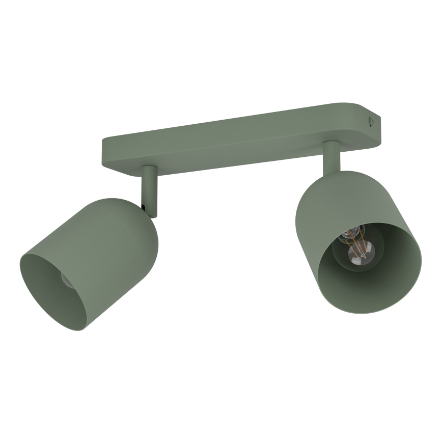 Eglo - Spottvalgusti 2xE14/40W/230V roheline